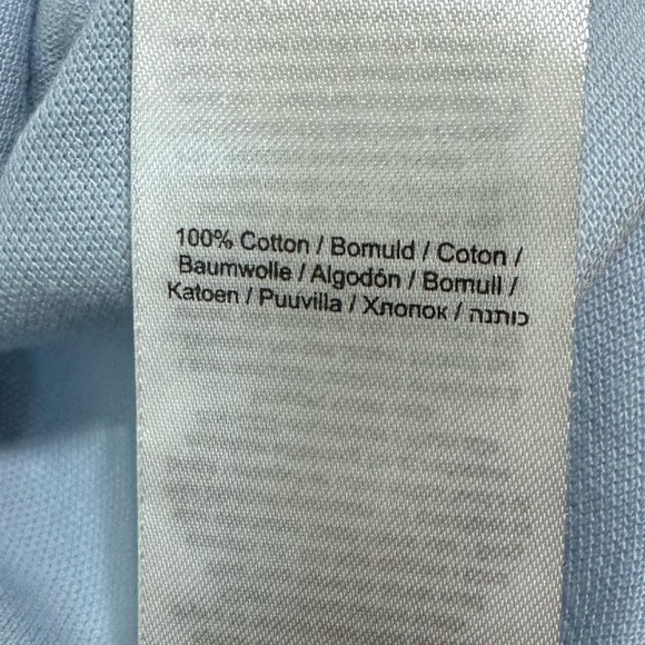 Knowledge Cotton Apparel NWOT Pale Blue Unisex Classic Polo Shirt Size Medium - Picture 9 of 11